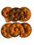 Vintage Honey Amber Majolica Escargot Plates / Dishes – Set of 6 For Sale In Houston - Image 6 of 9