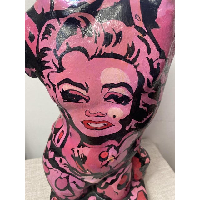 1980s Plaster Sculpture Bust by Karen, 1980s For Sale - Image 5 of 16