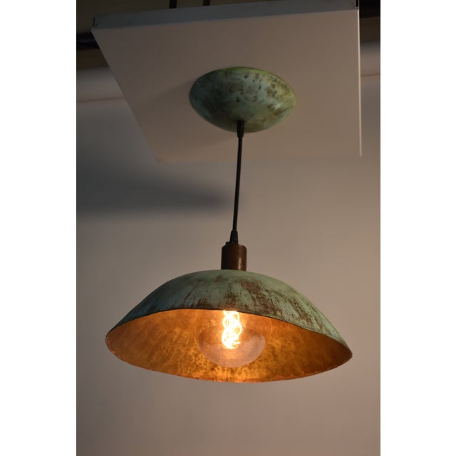 Brass Suspension Lamp by by Oblik Studio For Sale - Image 10 of 11