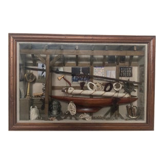 America's Cup-Themed Shadow Box Diorama For Sale