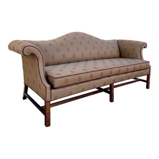 Vintage Chippendale Camelback Sofa Kittinger Williamsburg For Sale