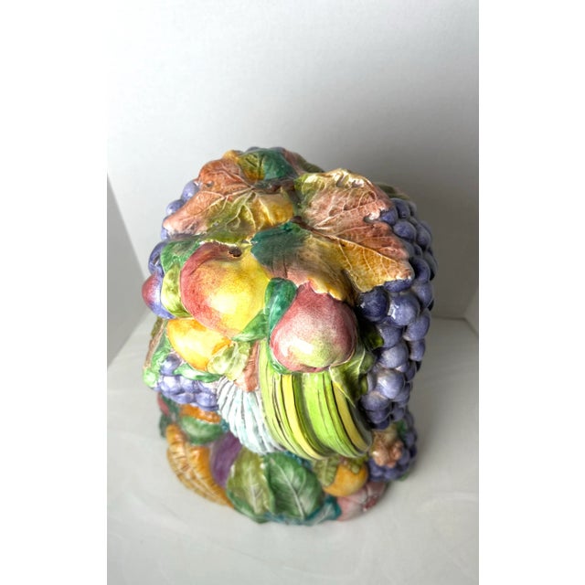 1980s 1980s Italian Glazed Pottery After Giuseppe Arcimoldo Bust For Sale - Image 5 of 8