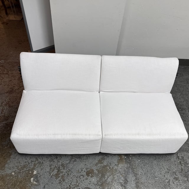 Thomas Bina & Ronald Sasson for Restoration Hardware Trelica Sofa, Outdoor For Sale - Image 10 of 12