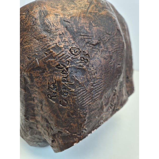 1980s 1980s Vintage Bust, Signed by Artist For Sale - Image 5 of 7