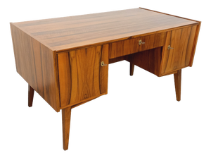 Vintage Scandinavian Double-Sided Executive Desk in Teak, 1960s