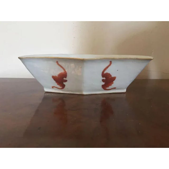 Ceramic 19th Century Chinese Export Rose Porcelain Bowl For Sale - Image 7 of 11