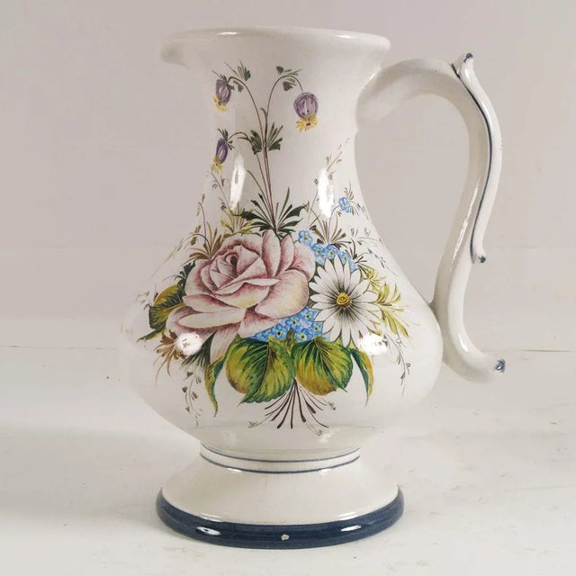 Antique Art Nouveau Ceramic Bassano Jug, 1900s For Sale - Image 5 of 7