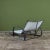 Mid 20th Century Early Walter Lamb Bronze & Canvas Double Wide Patio Chaise Lounge For Sale - Image 5 of 16
