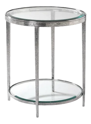 Maitland-Smith Jinx Nickel Round Side Table
