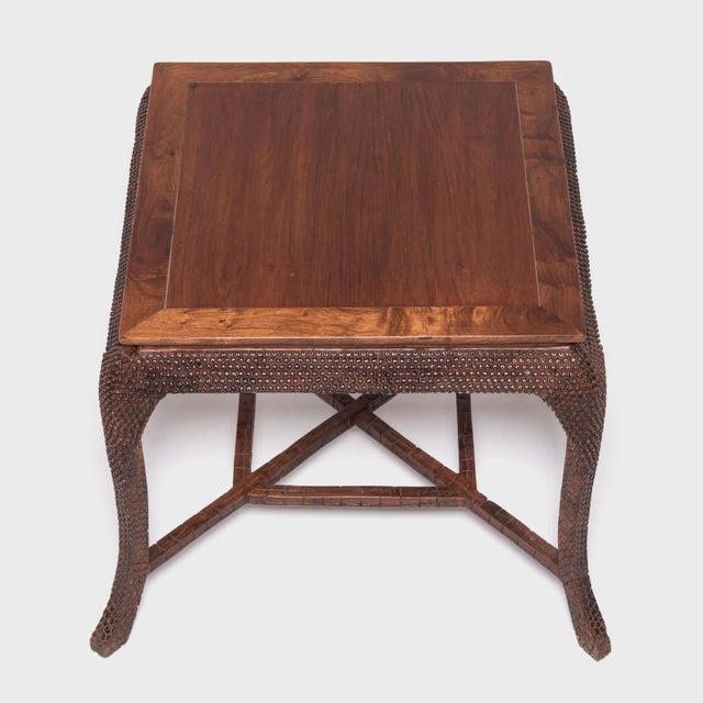 Chinese 1900s Dragon Scale Tea Table For Sale - Image 3 of 7