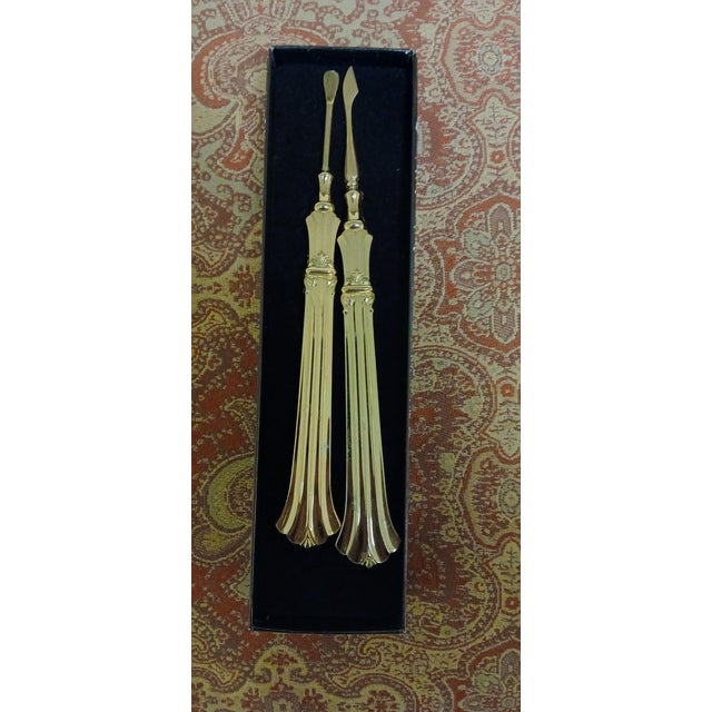 Wood Vintage Reed & Barton Golden Rosewell Manicure Set- 2 Pieces For Sale - Image 7 of 12