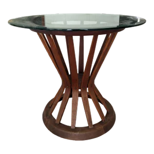 Mid Century Modern Edward Wormley for Dunbar Sheaf of Wheat Walnut Side Table