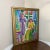 1970s 1970s Vintage Colorful Figurative Painting on Canvas Signed Holy ~ Framed For Sale - Image 5 of 8