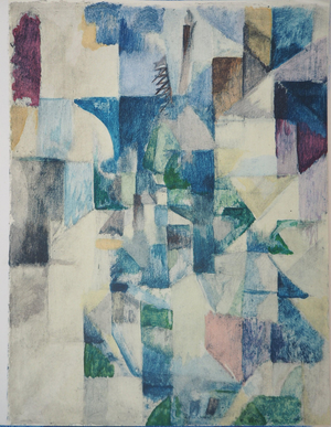 Robert Delaunay, Fenêtre sur la ville, Lithograph