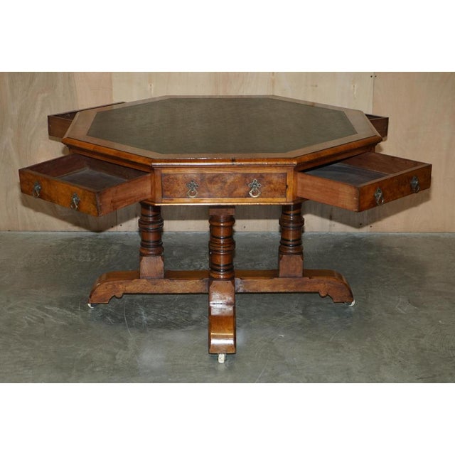 Gothic Revival Pollard Centre Library Table in Oak, 1840s For Sale - Image 17 of 18
