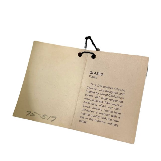 1970s Freeman McFarlin Potteries Fluted Ceramic Bowl For Sale - Image 6 of 8