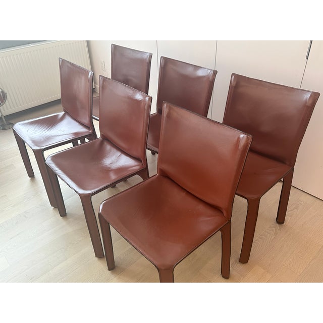 Modern 1980s Cassina Cab Chairs For Sale - Image 3 of 8