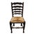 English Oak and Rush Seat Ladder Back Chairs, Late 19th Century, Set of 4 For Sale - Image 5 of 8