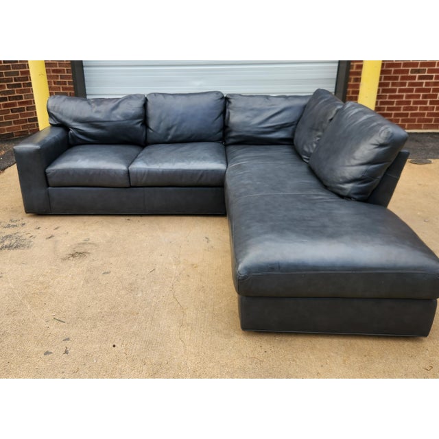 Traditional Blue Century Furniture Sectional For Sale - Image 3 of 9