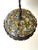 Art Nouveau Austrian Amber and Clear Chunk Glass Globe Pendant, 1910 For Sale - Image 10 of 18