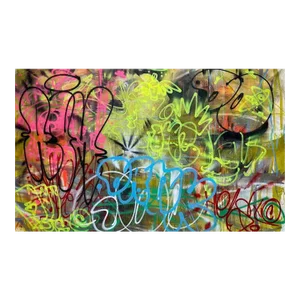 Manuel Roberto : Large Urban Painting on Canvas, 2021