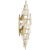 Julie Neill for Visual Comfort Signature Gianna 21" Layered Sconce in Hand-Rubbed Antique Brass with Gold Fleck Glass For Sale - Image 10 of 15