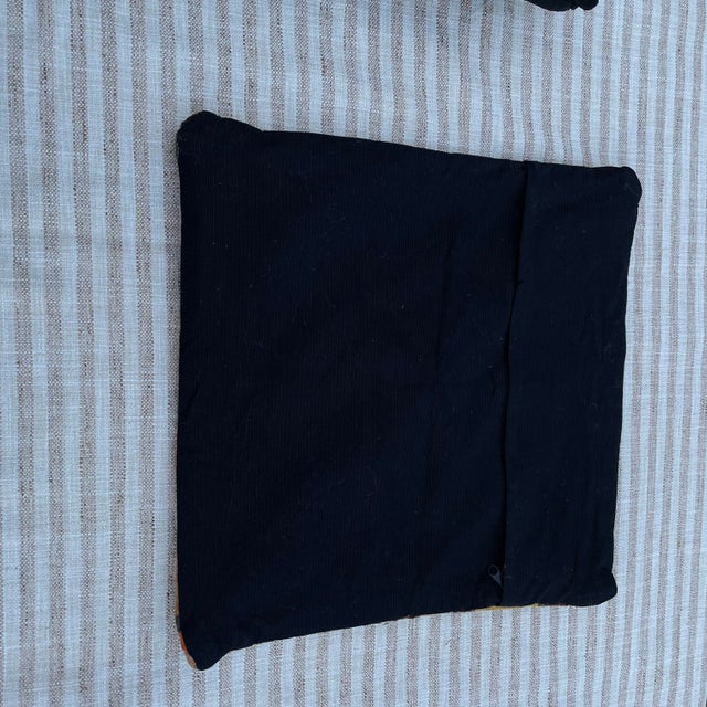 Contemporary Quartered Kilim Pillow With Stripes For Sale - Image 3 of 5