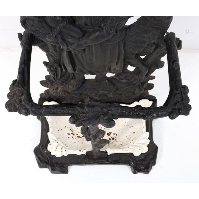 19th Century Cast Iron Red Riding Hood & the Wolf Porte Manteau or Hall Stand, 1890s For Sale - Image 6 of 15