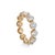 Diamond Wedding Eternity Band set in 14K yellow gold, featuring 12 beautifully matched brilliant round cut diamonds in...