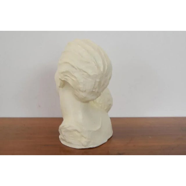 1930s Art Deco Ceramic Bust, 1938 For Sale - Image 5 of 13