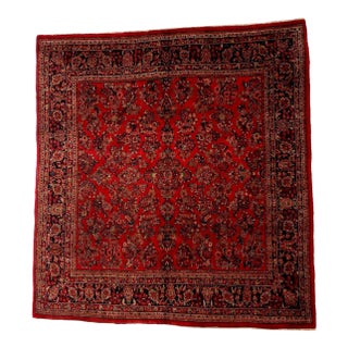 1960s Persian Square Sarouk Rug, 102" X 11' For Sale