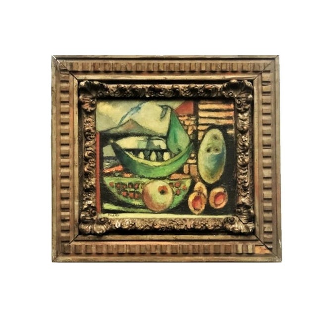 Nicolas Issaiev, Still Life with Fruits, Original Oil Painting, Ca. 1920’s For Sale - Image 4 of 5