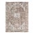 7x9 Ivory Hand-Knotted Wool Distressed Floral Modernist Design Modern Carpet Rug For Sale