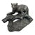 Vintage Van Wolf Cougar Bronze Sculpture For Sale