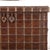 Antique Indian Teakwood and Brass Pitara Chest Console, a 19th c. chest reduced in depth to make a stunning console. The...