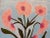 Contemporary Modern Abstract Floral Folk Art Acrylic Painting on Canvas, Signed, Framed, Dated For Sale - Image 3 of 5