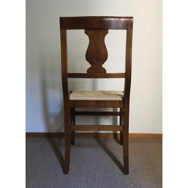 Rustic Walnut Chairs, Italy, 1970s, Set of 6 For Sale - Image 9 of 16