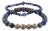 Deep Wisdom Lapis & Evil Eye Beaded Bracelet Set For Sale