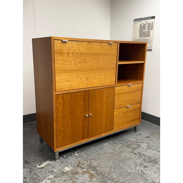 Modern Room & Board Copenhagen Collection Office Armoire For Sale - Image 3 of 12