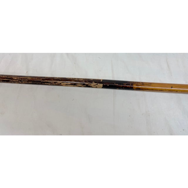 Antique 19th Century Monogrammed Sterling Silver Malacca Wood Walking Stick Cane For Sale - Image 11 of 11