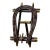 Antique Adirondack Twig Picture Frame, Circa Early 20th Century + Vintage Photograph of Two Men on a River, Circa Early 20th Century For Sale