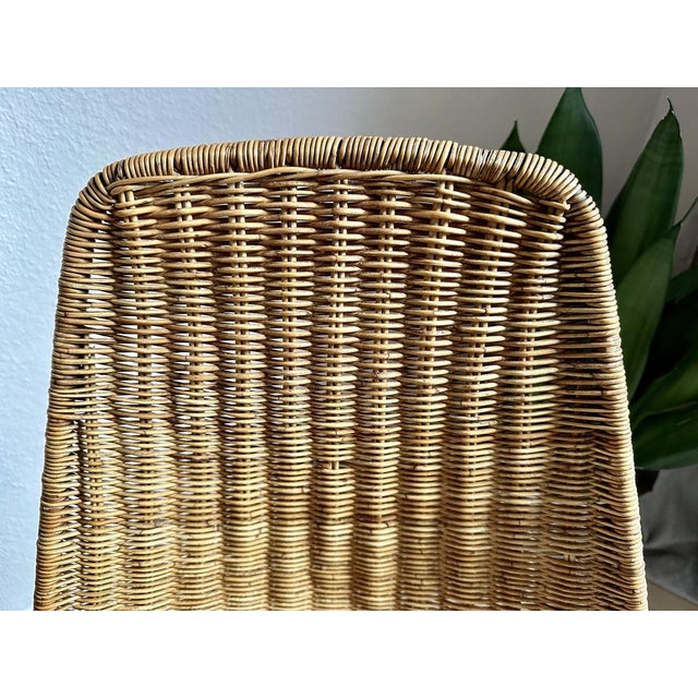 Boho Basket Chair in Rattan by Gian Franco Legler For Sale - Image 10 of 16