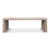 Farmhouse Rustic Stacked-Plank Waterfall Coffee Table in Stone Grey For Sale - Image 3 of 9