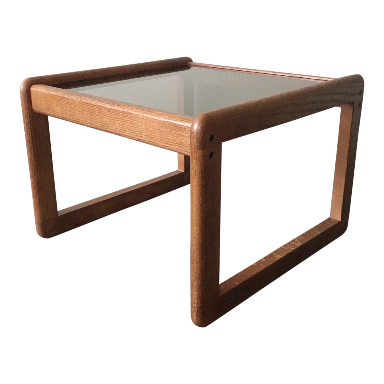 Vintage Mid Century Modern Smokey Glass End Table Chairish