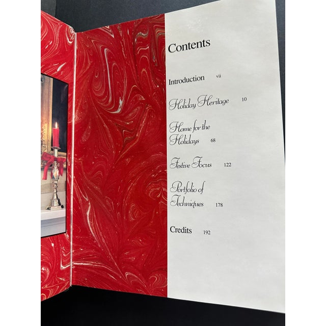 Vintage 1991 Dark Green & Gold “Holiday Homes” Coffee Table Book For Sale - Image 9 of 12