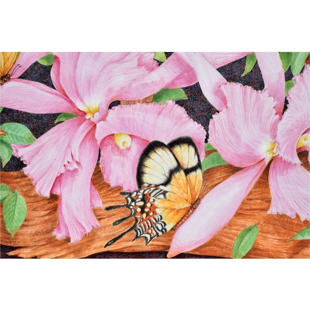 1990s Butterflies and Hibiscus by Ben Black For Sale - Image 5 of 6