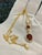 6 Carat Oval Shape Garnet and 0.6 Carat Diamond Necklace in 14 Karat Yellow Gold For Sale In New York - Image 6 of 18