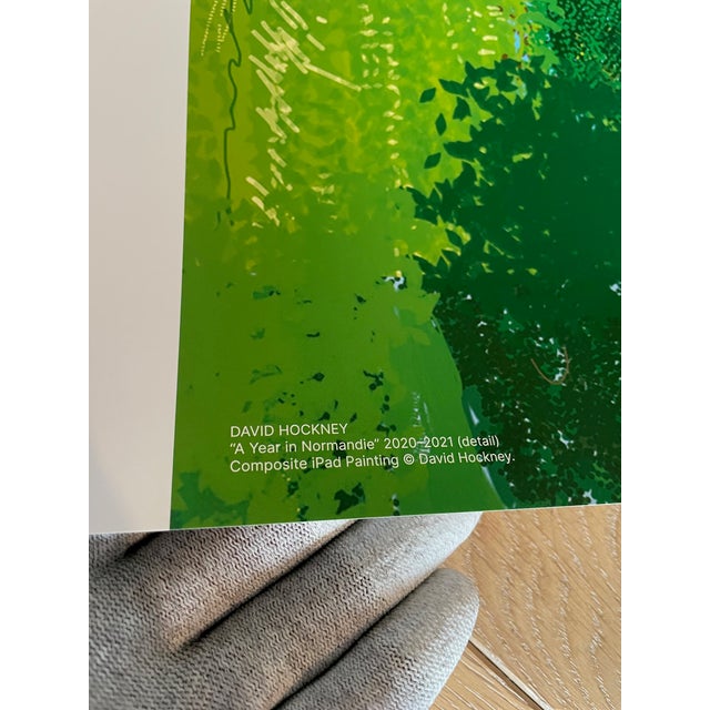 David Hockney David Hockney, a Year in Normandie (House and Tree), 2020-2021 (Detail) Composite IPad Painting, Copyright David Hockney, Printed in Uk For Sale - Image 4 of 8