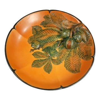 Art Nouveau Style Danish Ceramic Plate from Ipsen, 1920s For Sale