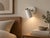 Metal Vintage Mid-Century Modern Koch + Lowy White Metal Wall Sconce For Sale - Image 7 of 7